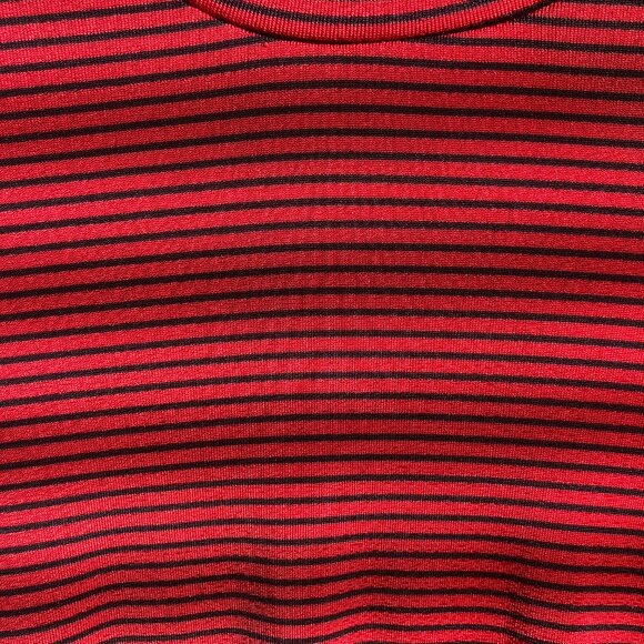 Urban Outfitters Red/Black Striped Turtleneck - Picture 4 of 4